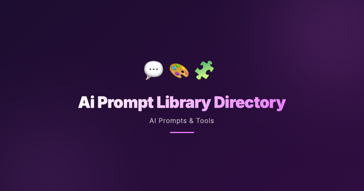 AI Prompt Library & Directory